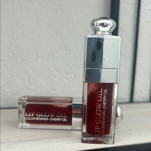 Discontinued color!  Dior Cherry Lip Glow Oil no box, brand new.
